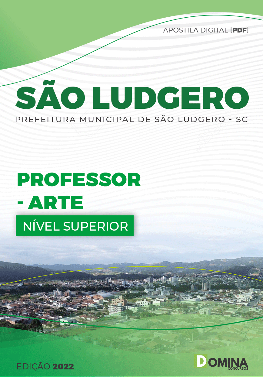 Apostila Digital Pref São Ludgero SC 2022 Professor Arte