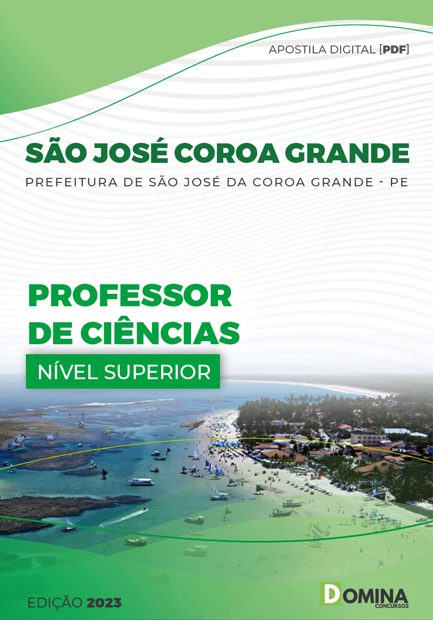 Apostila Pref São José Coroa Grande PE 2023 Professor Ciências