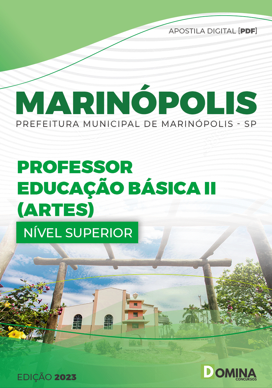 Apostila Pref Marinópolis SP 2023 Professor Educação Básica II Artes