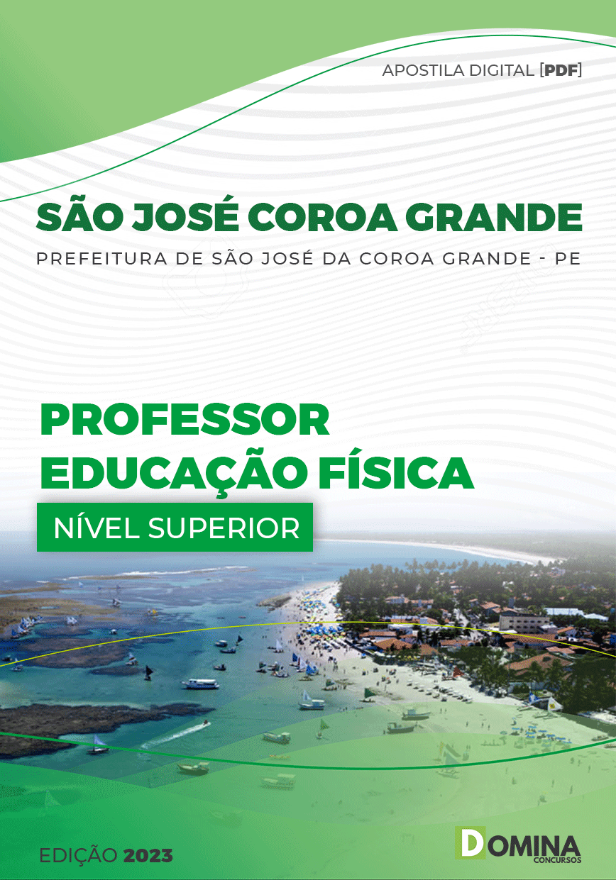 Apostila Pref São José Coroa Grande PE 2023 Professor Educação Física