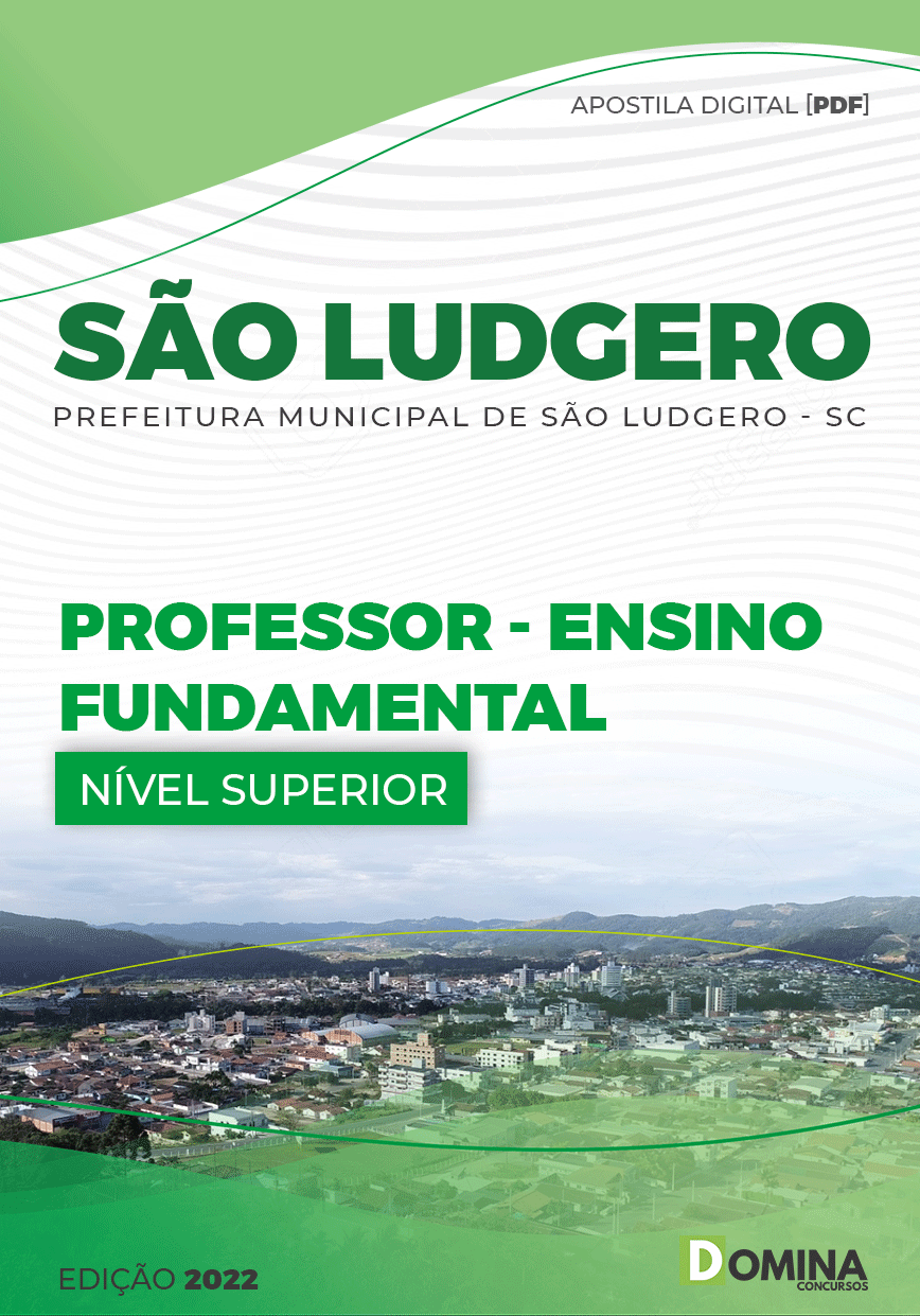 Apostila Pref São Ludgero SC 2022 Professor Ensino Fundamental