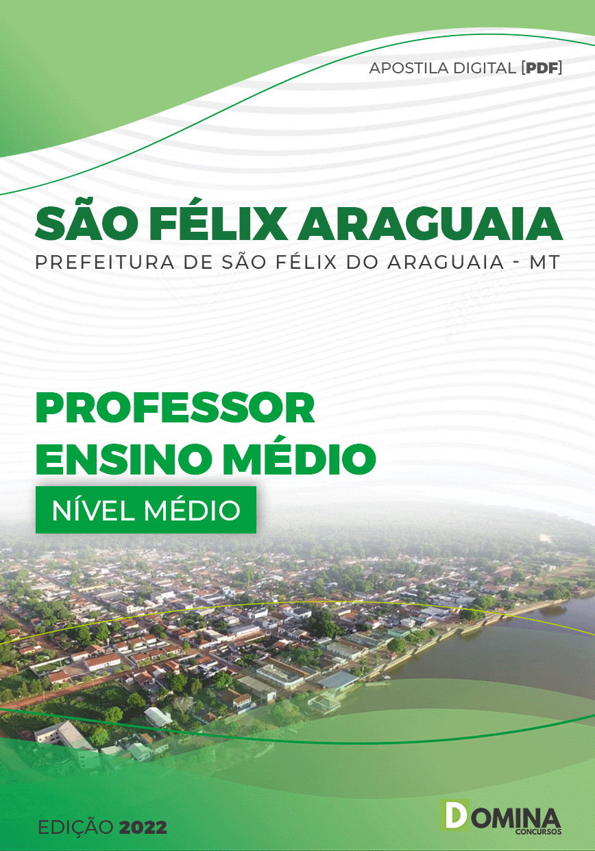 Apostila Pref São Félix Araguaia MT 2022 Professor Ensino Médio