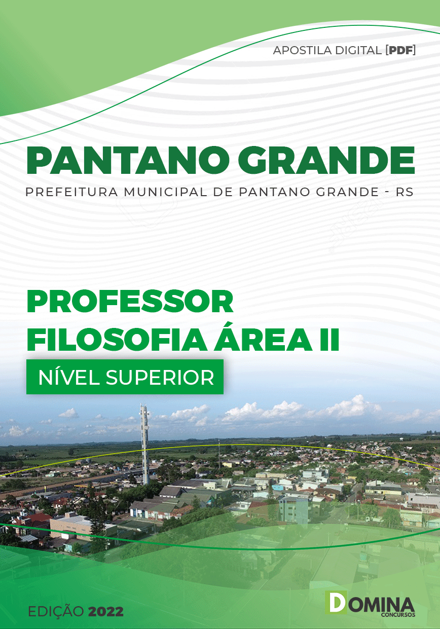 Apostila Pref Pantano Grande RS 2023 Professor Filosofia Área II