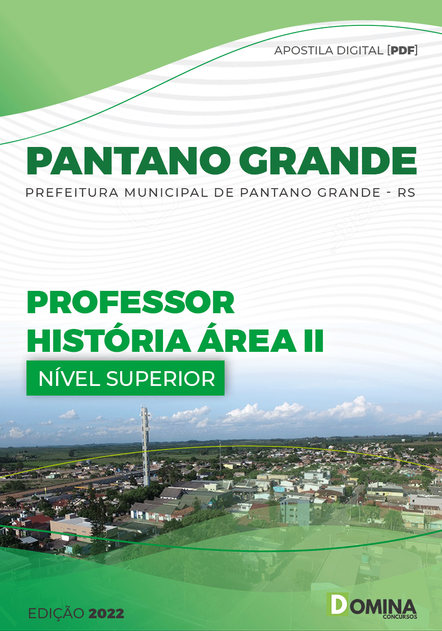 Apostila Pref Pantano Grande RS 2023 Professor História Área II