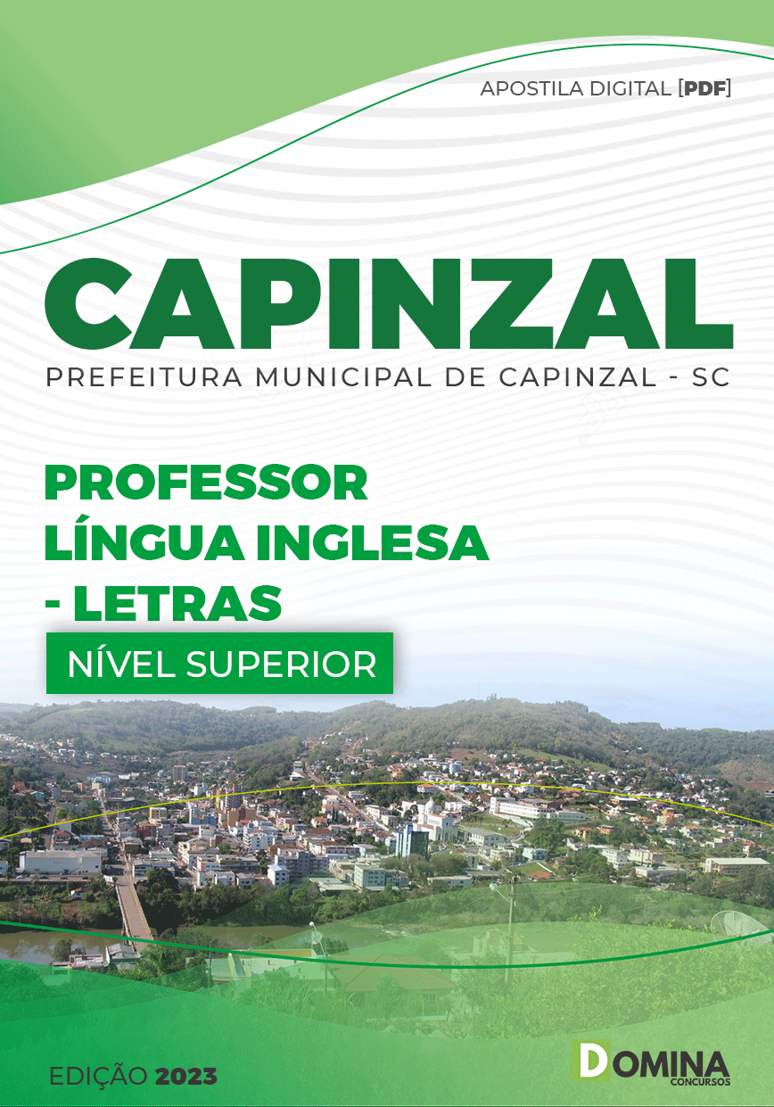 Apostila Pref Capinzal SC 2022 Professor Língua Inglesa
