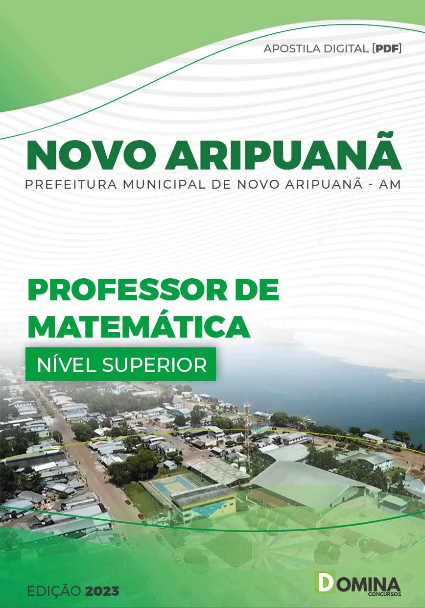 Apostila Pref Novo Aripuanã AM 2023 Professor Matemática