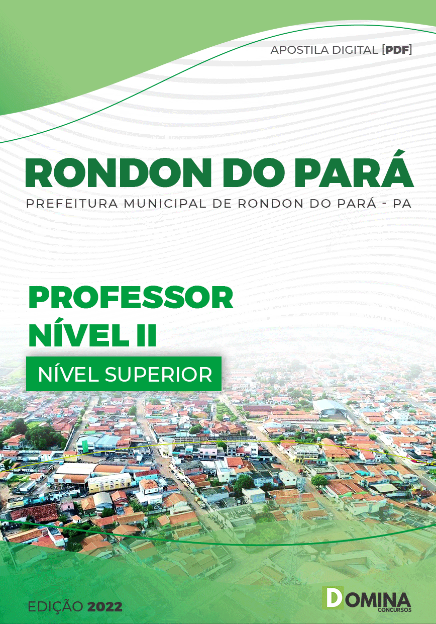 Apostila Pref Rondon do Pará PA 2022 Professor Nível II