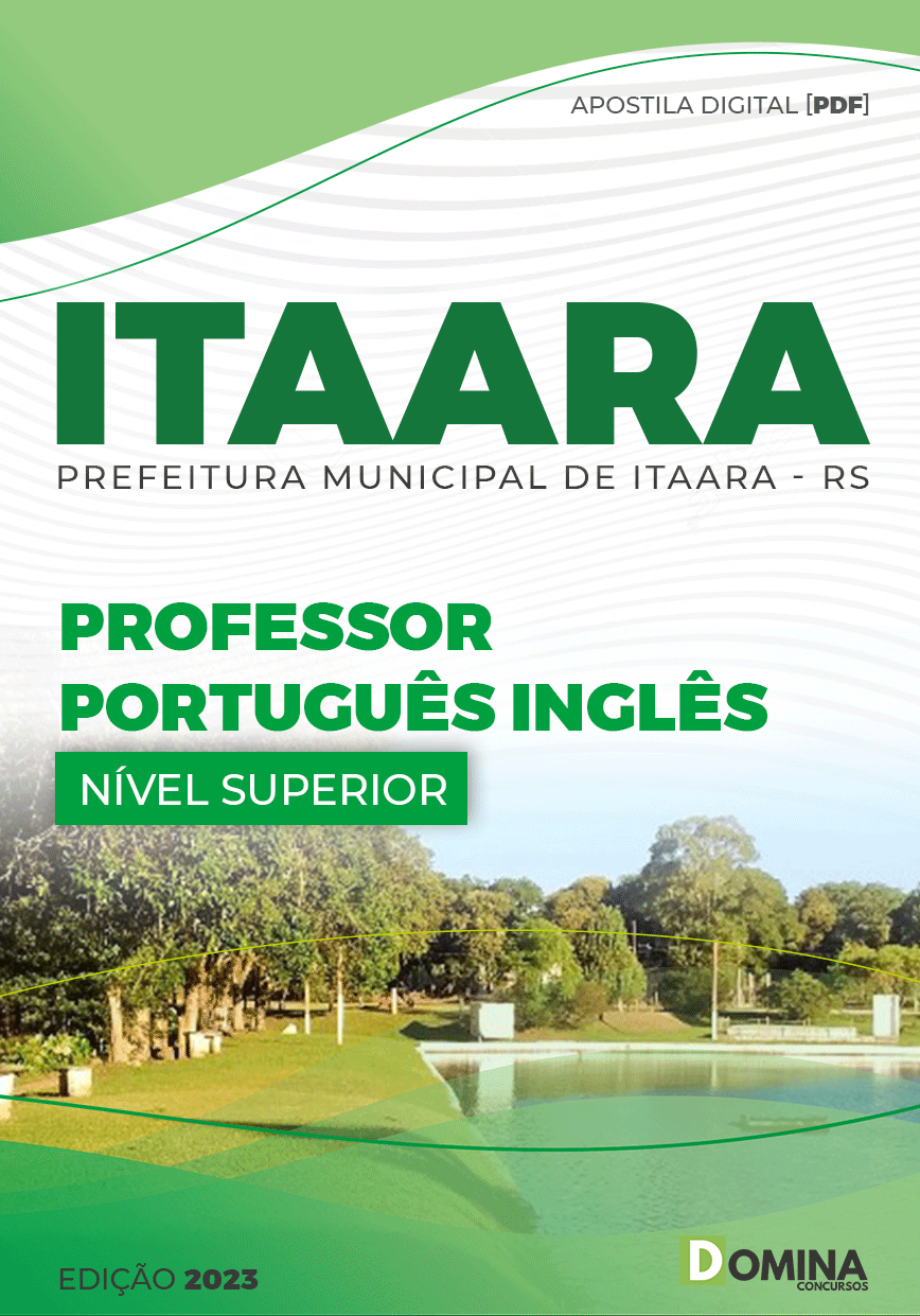 Apostila Pref Itaara RS 2023 Professor Português Inglês