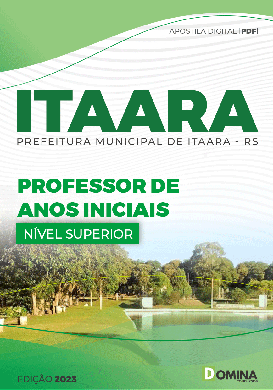 Apostila Pref Itaara RS 2023 Professor Anos Inicias