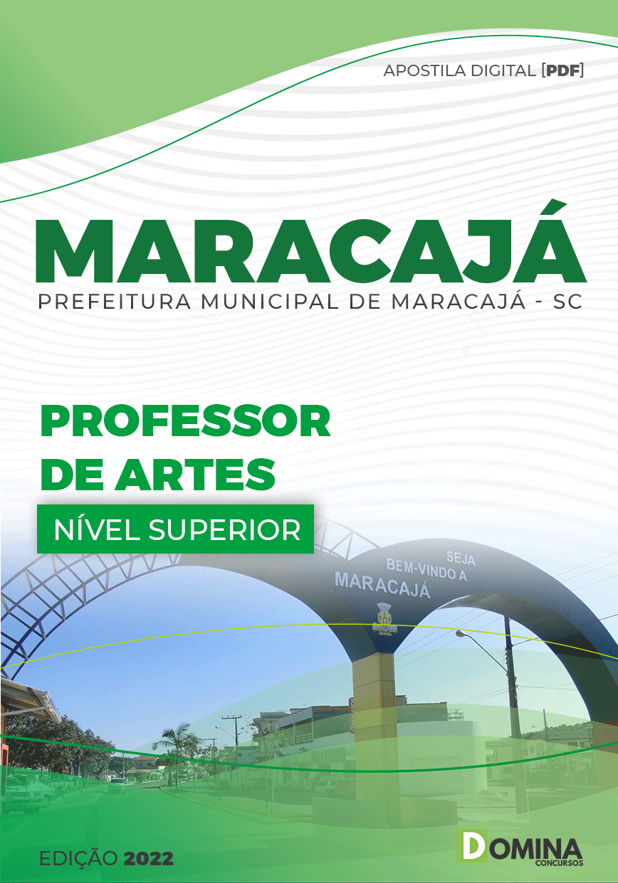 Apostila Digital Pref Maracajá SC 2022 Professor Artes