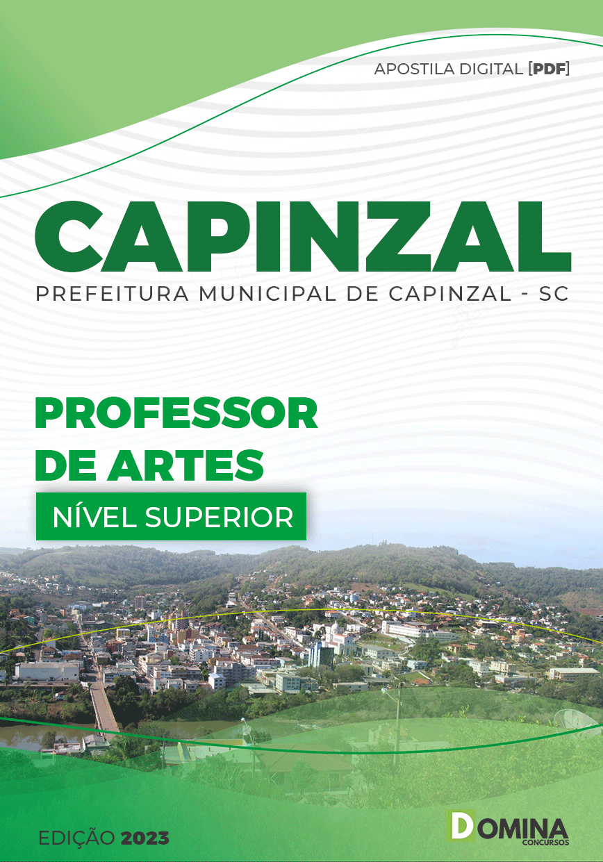 Apostila Digital Pref Capinzal SC 2022 Professor Artes