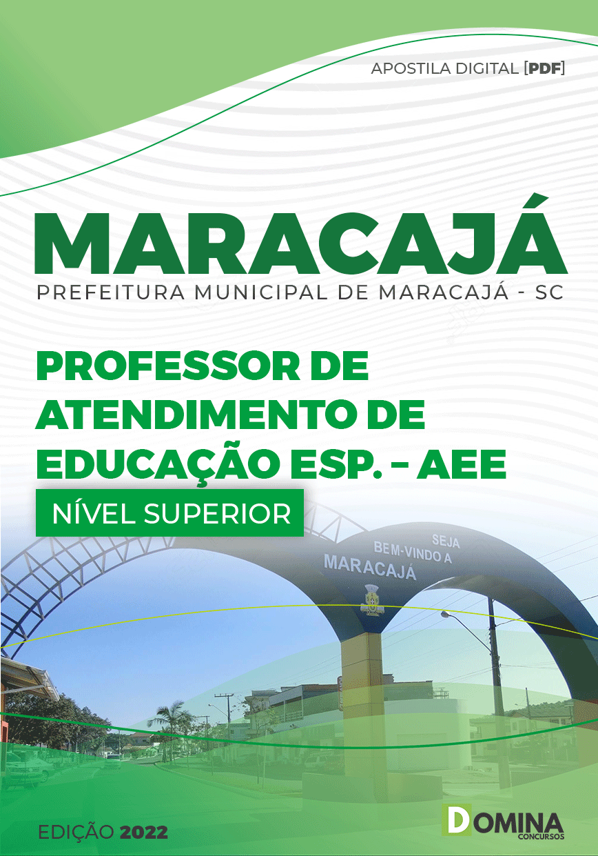 Apostila Pref Maracajá SC 2022 Professor Atend Edu Especializada