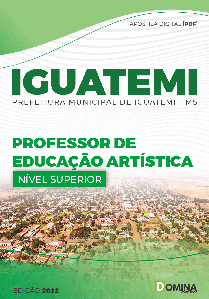 Apostila Pref Iguatemi MG 2022 Professor Educação Artística