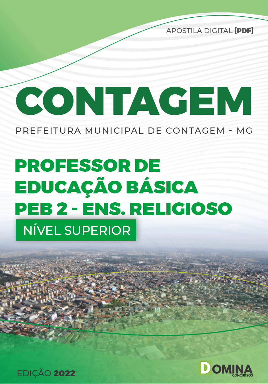 Apostila Pref Contagem MG 2022 Prof Educ Básica PEB II Ensino Religioso