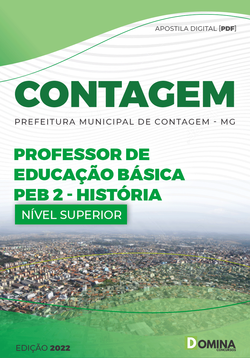 Apostila Pref Contagem MG 2022 Professor Educ Básica PEB II História