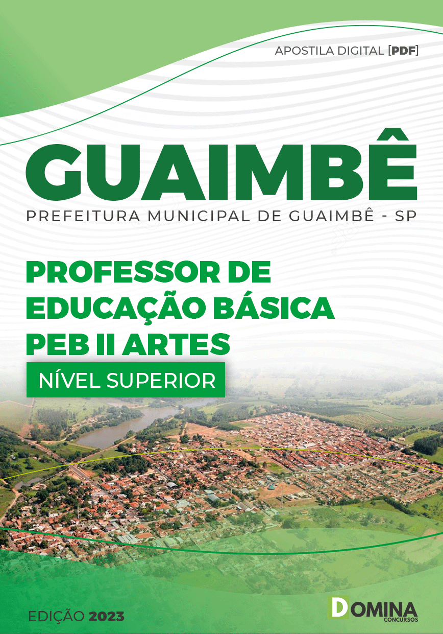 Apostila Pref Guaimbê SP 2023 Professor Educação Básica II Artes