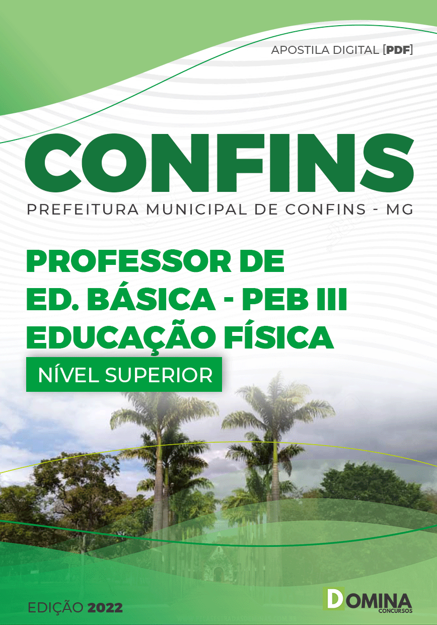 Apostila Pref Confins MG 2022 Professor Ed Básica III Educação Física