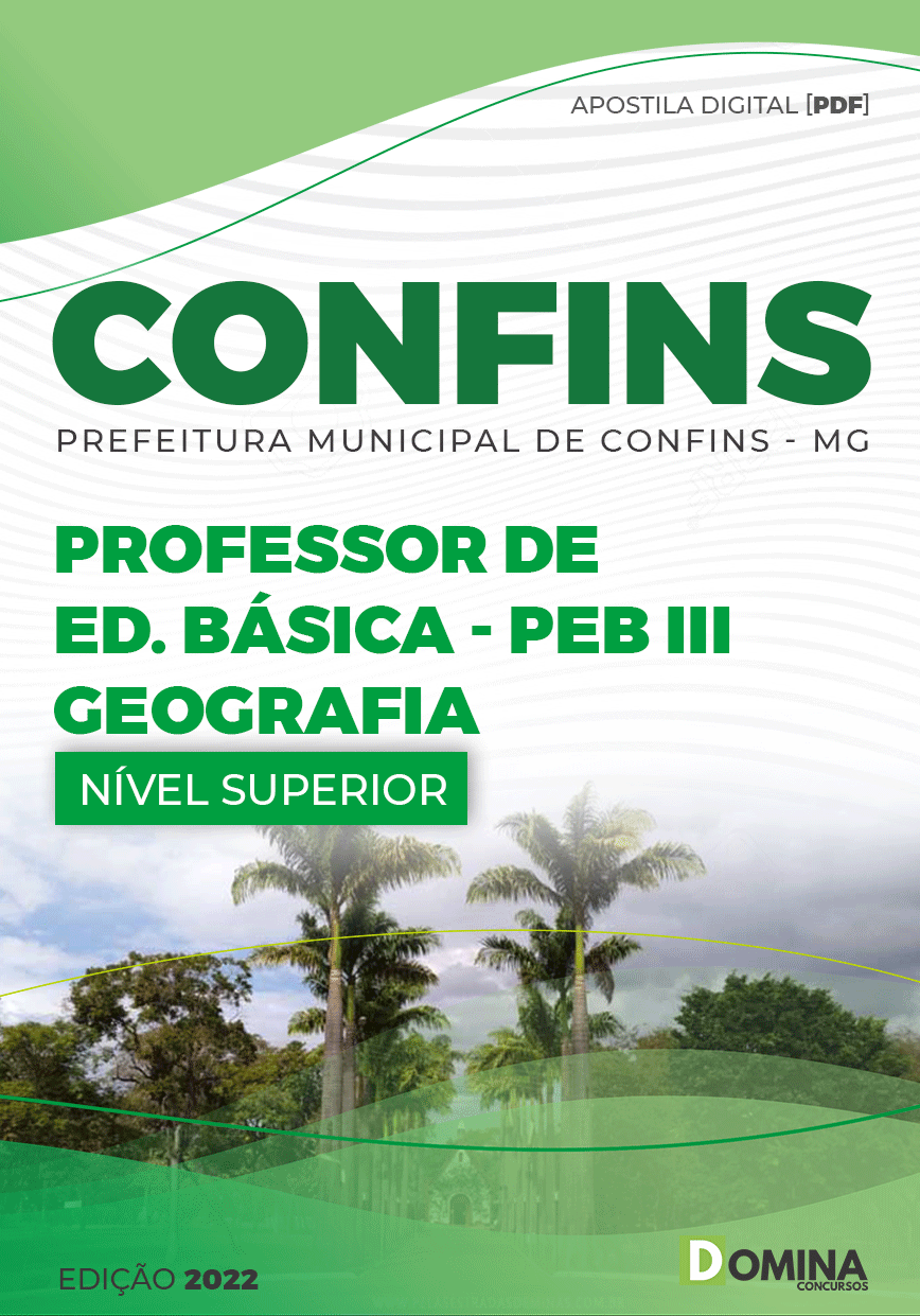 Apostila Pref Confins MG 2022 Professor Ed Básica III Geografia