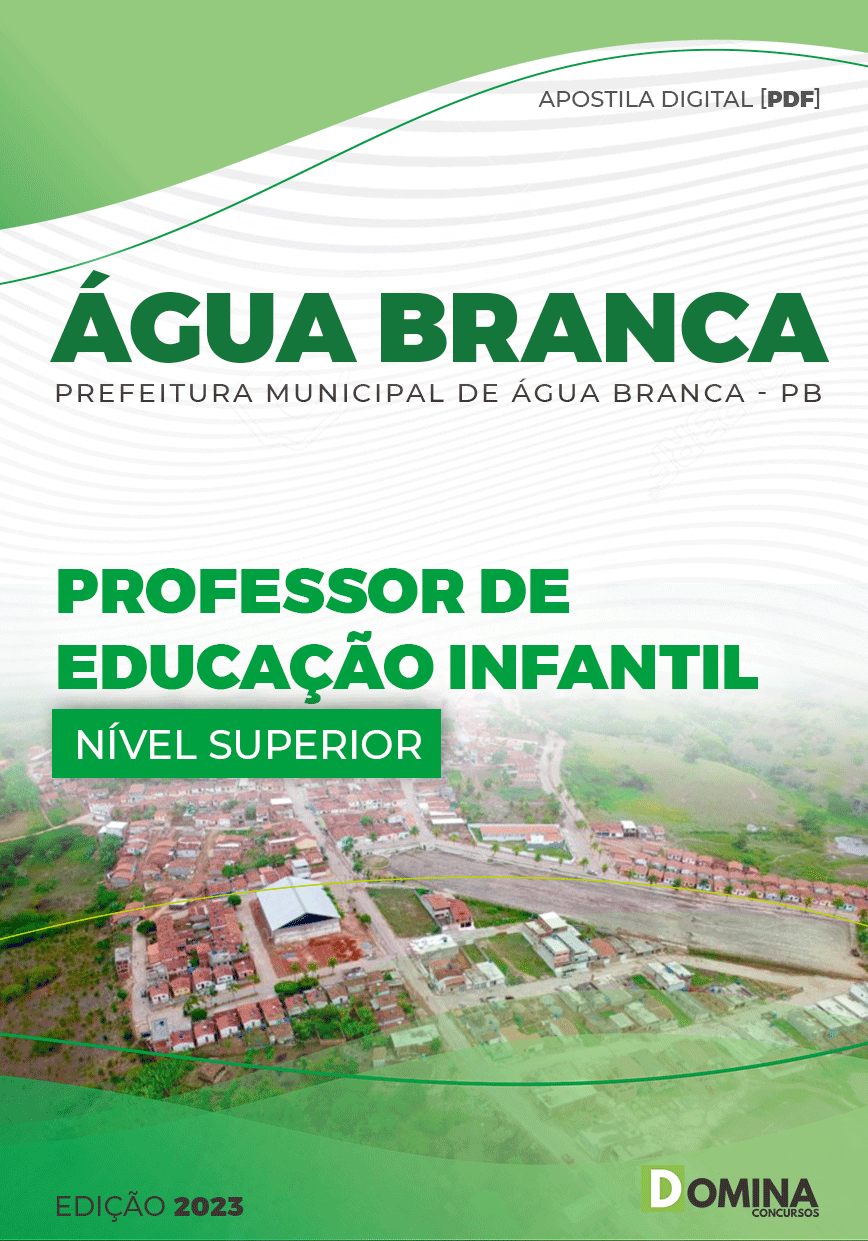 Apostila Pref Água Branca PE 2023 Professor Educação Infantil