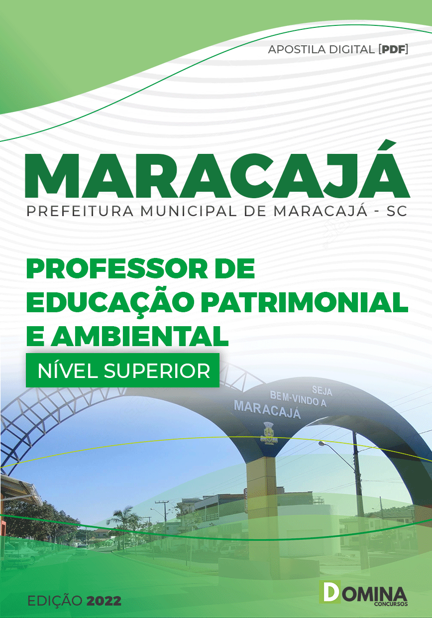 Apostila Pref Maracajá SC 2022 Professor Edu Patrimonial Ambienta