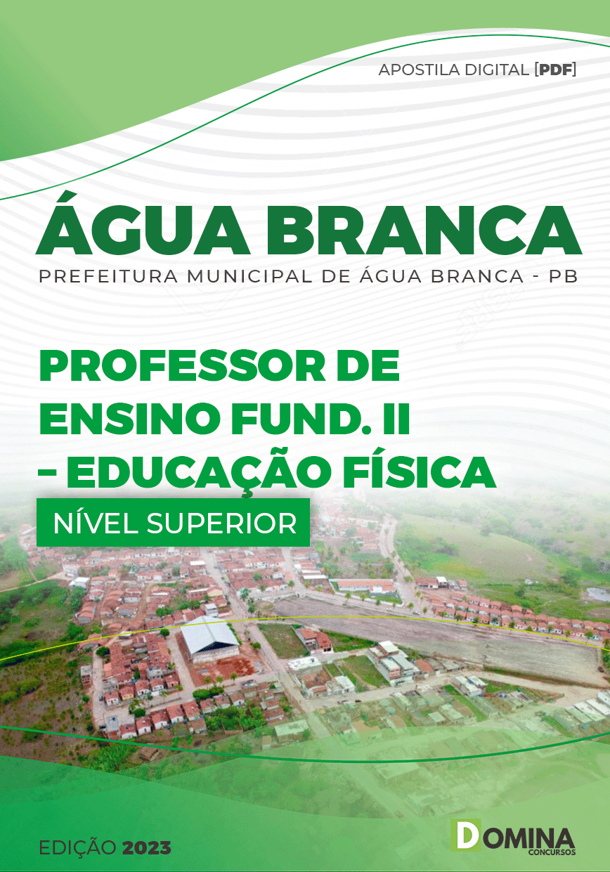 Apostila Pref Água Branca PE 2023 Professor Educ Fund II Ed Física