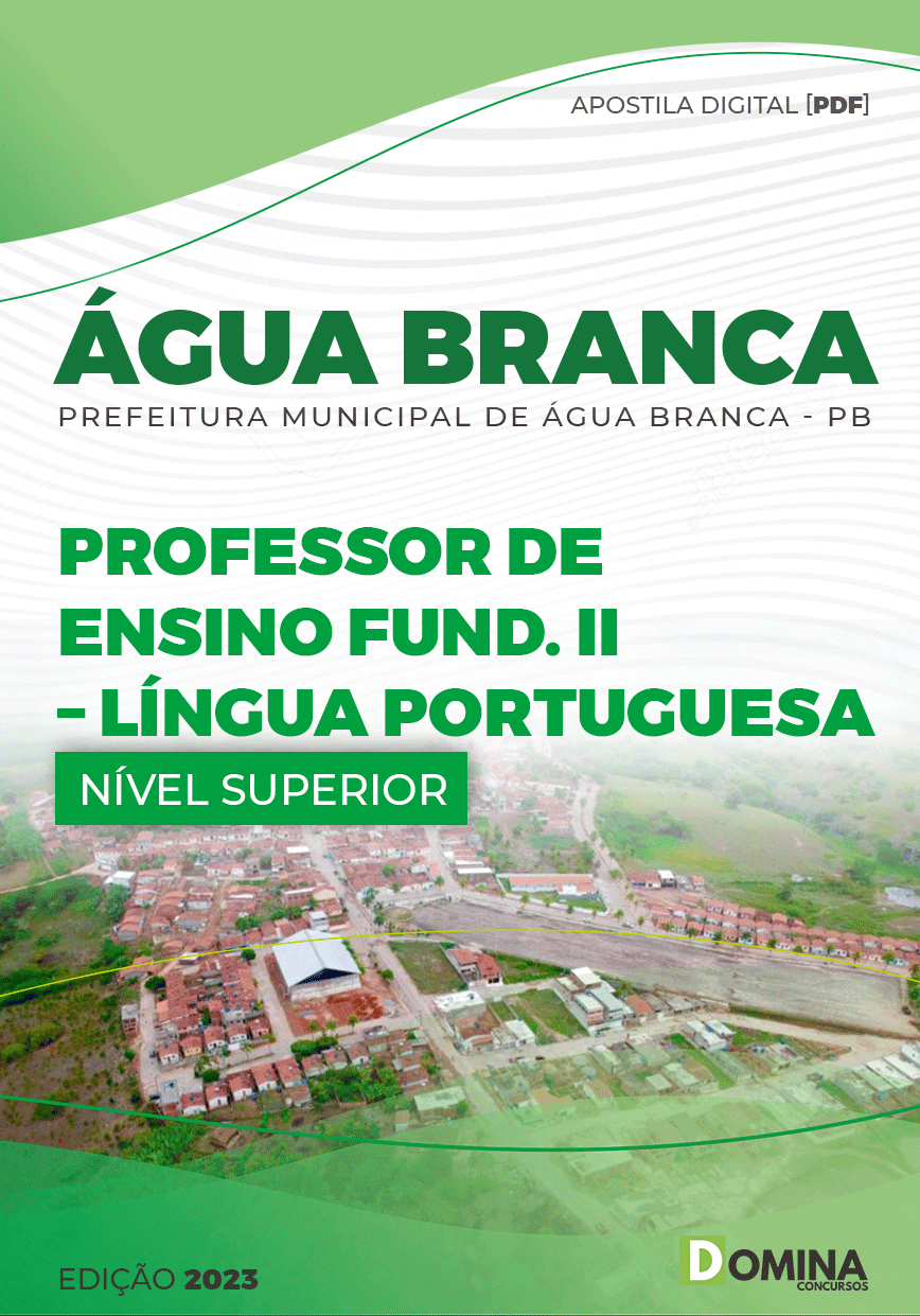 Apostila Pref Água Branca PE 2023 Prof Educ Fund II Língua Portuguesa