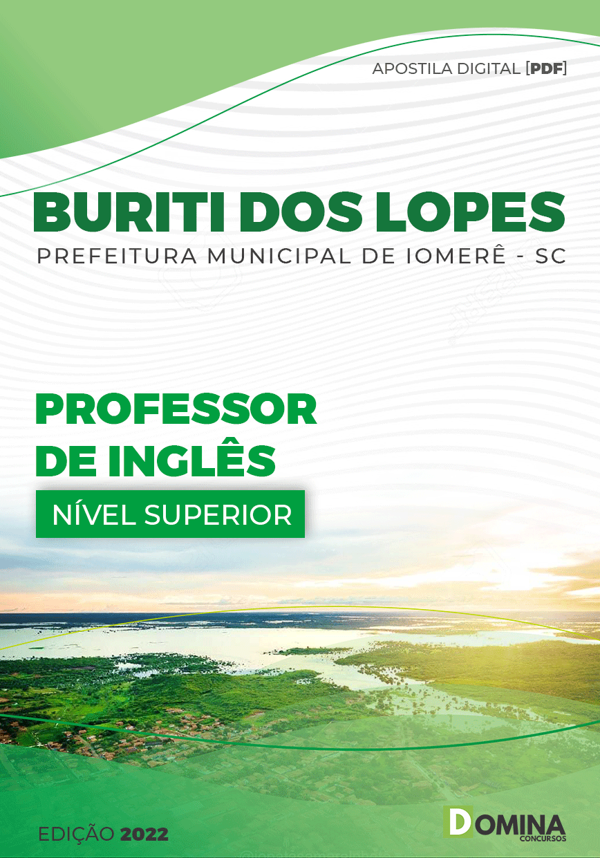 Apostila Digital Pref Buriti Lopes PI 2022 Professor Inglês