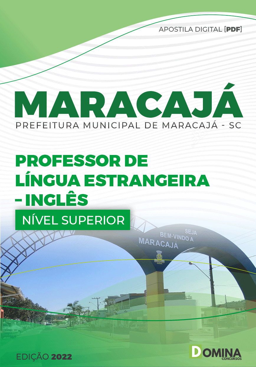 Apostila Pref Maracajá SC 2022 Professor Língua Entrangeira Inglês