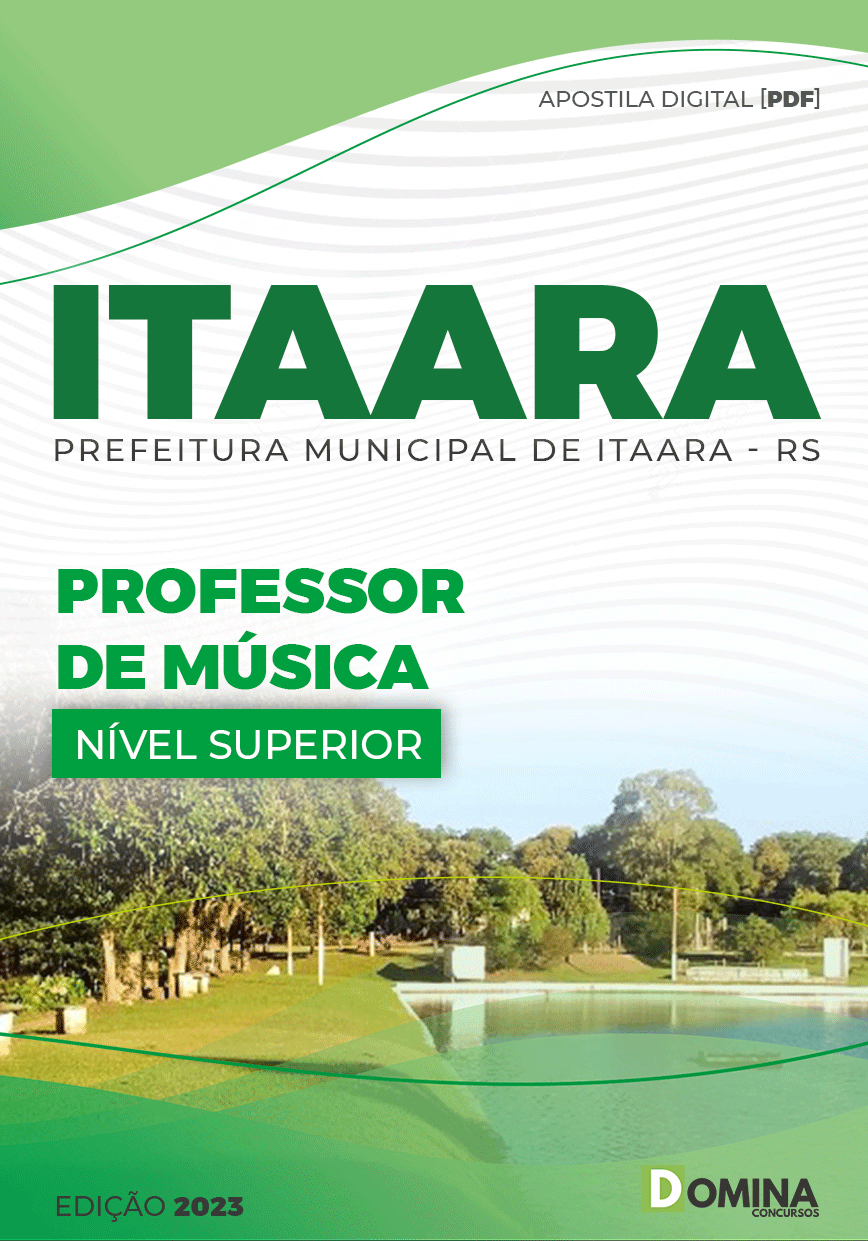 Apostila Digital Pref Itaara RS 2023 Professor Música