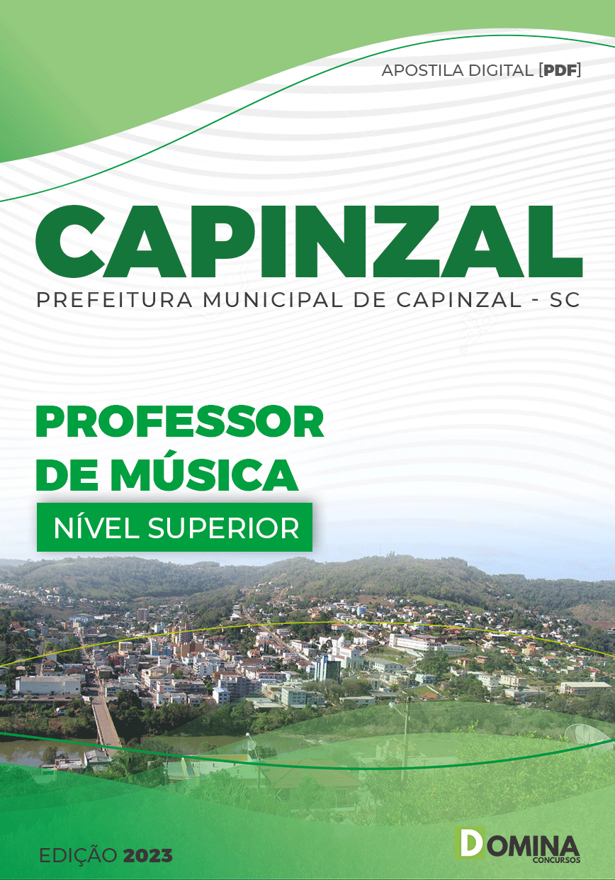 Apostila Digital Pref Capinzal SC 2022 Professor Música