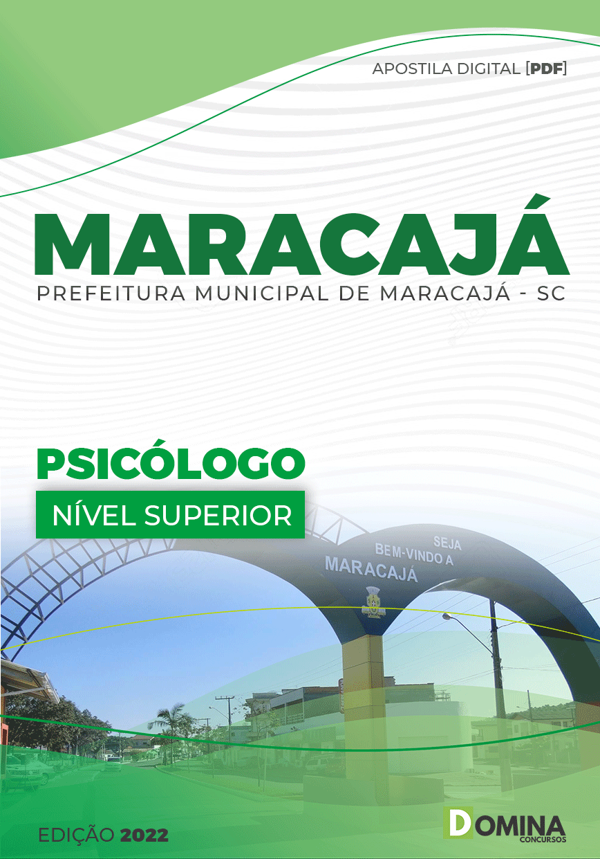 Apostila Concurso Pref Maracajá SC 2022 Psicólogo