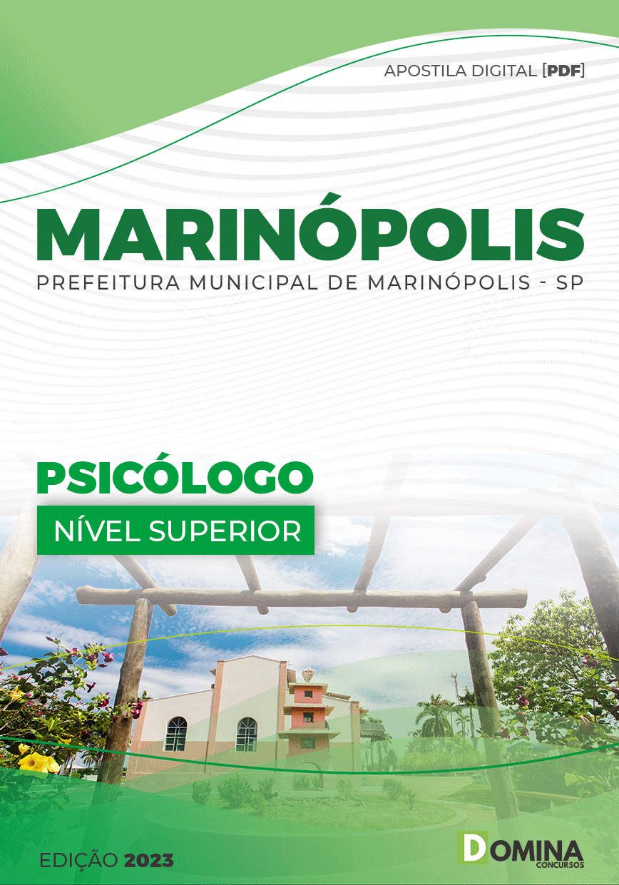 Apostila Digital Pref Marinópolis SP 2023 Psicólogo