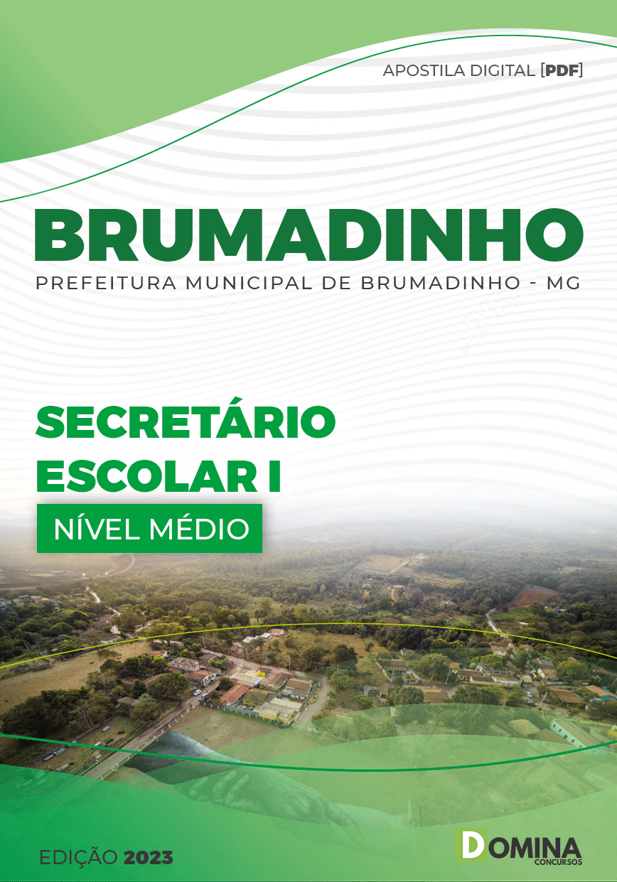 Apostila Pref Brumadinho MG 2023 Secretário Escolar I