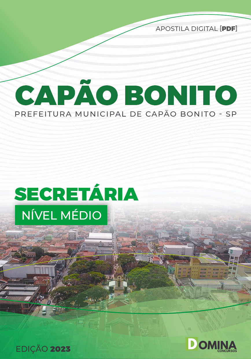 Apostila Digtial Pref Capão Bonito SP 2023 Secretária