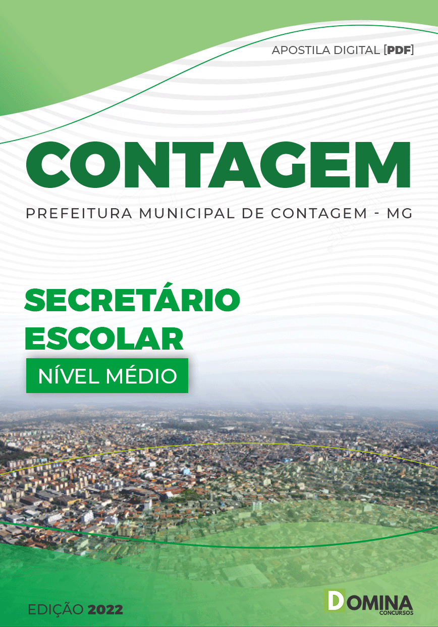 Apostila Digital Pref Contagem MG 2022 Secretário Escolar