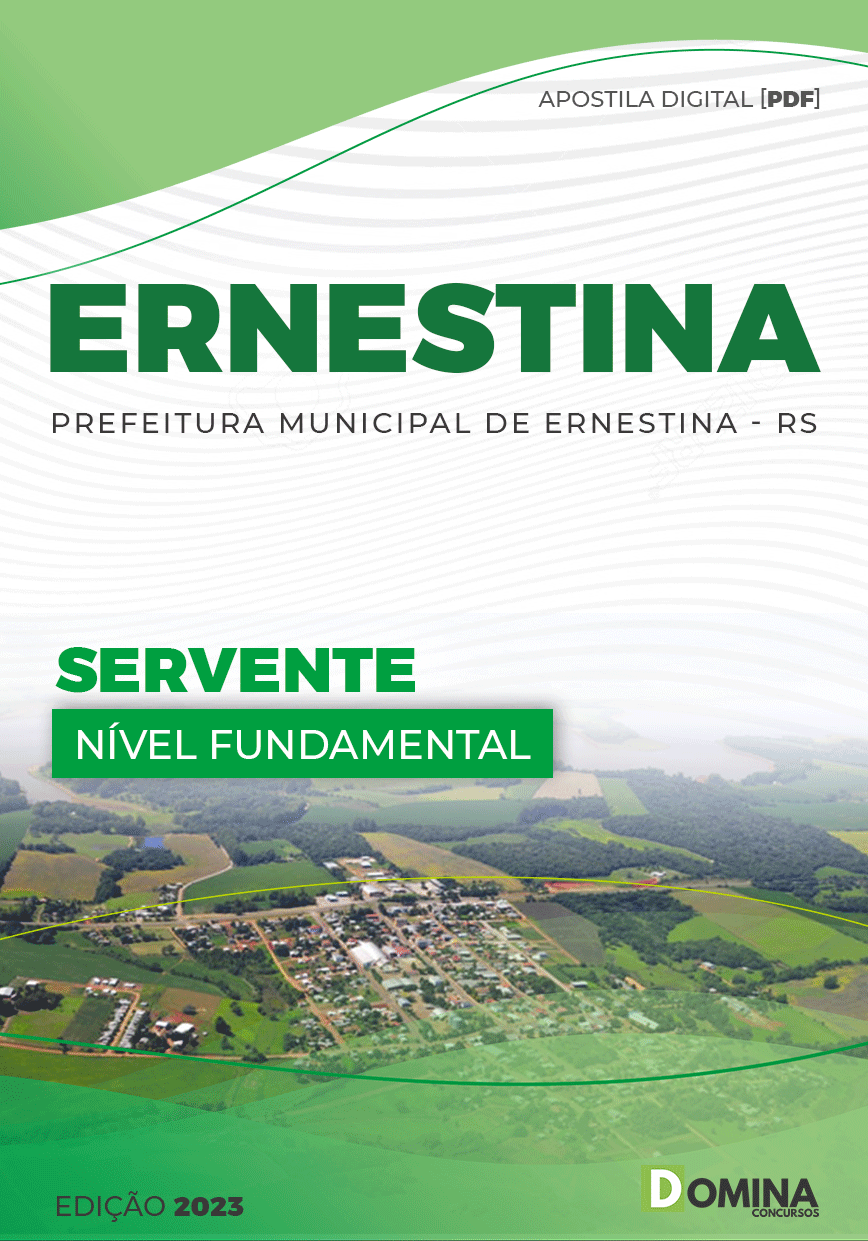 Apostila Concurso Pref Ernestina RS 2023 Servente