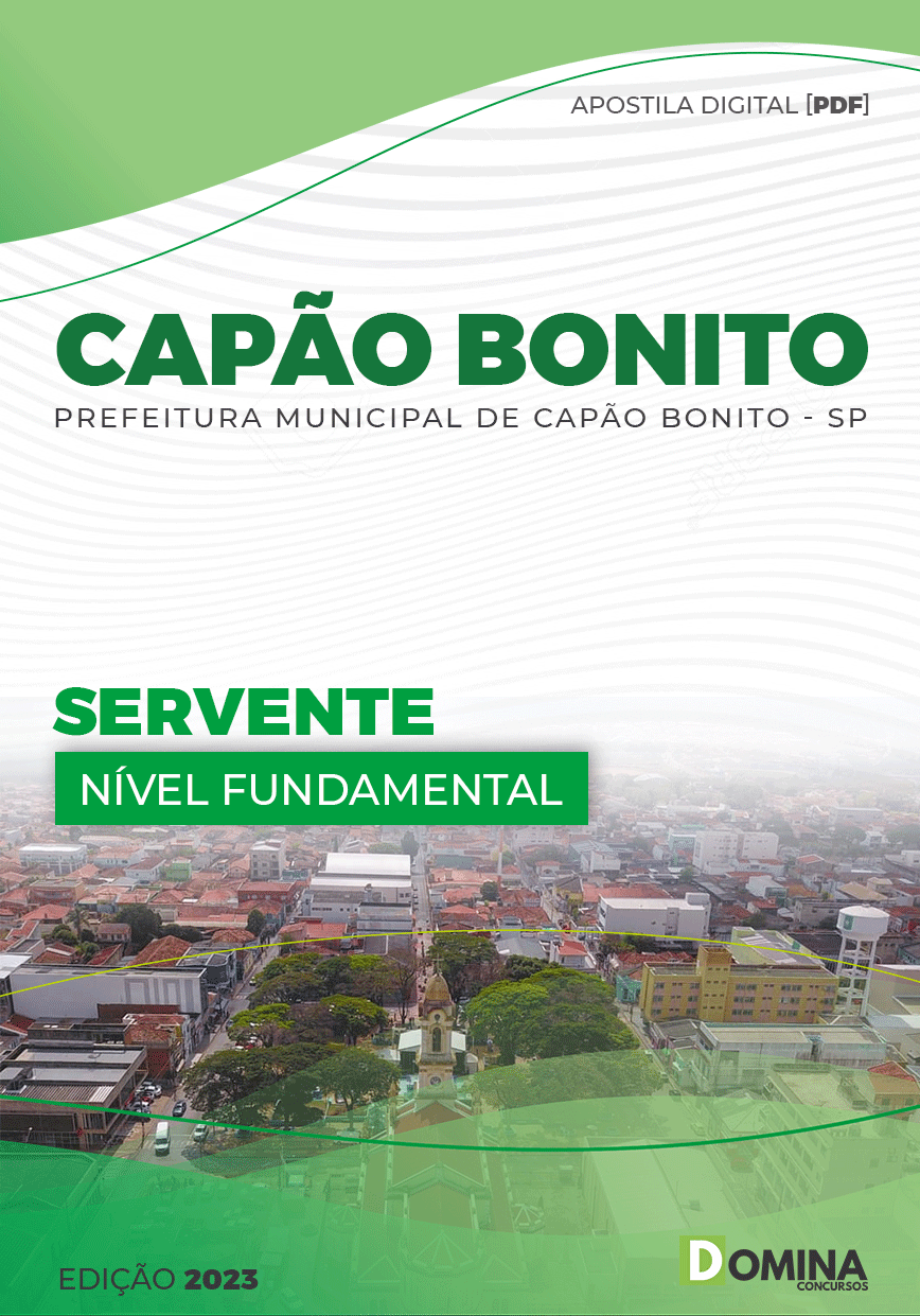 Apostila Digital Pref Capão Bonito SP 2023 Servente