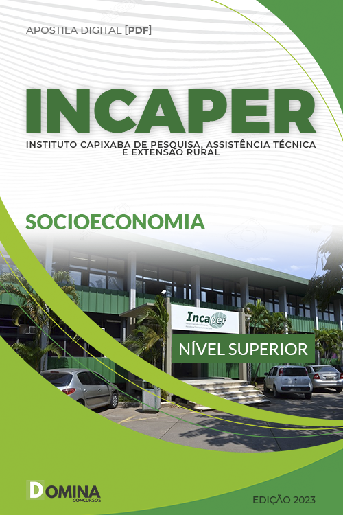 Apostila Digital Concurso INCAPER 2023 Socioeconomia