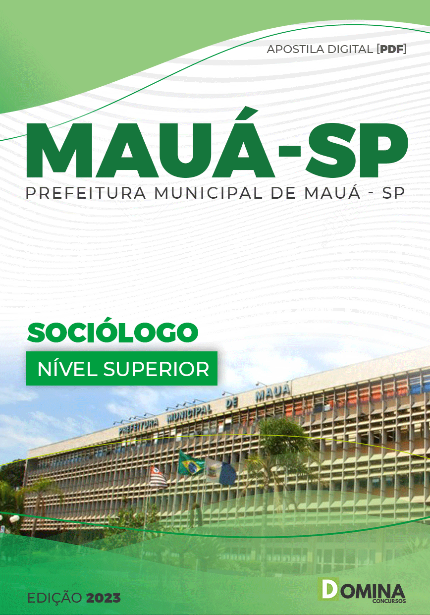 Apostila Digital Concurso Pref Mauá SP 2023 Sociólogo