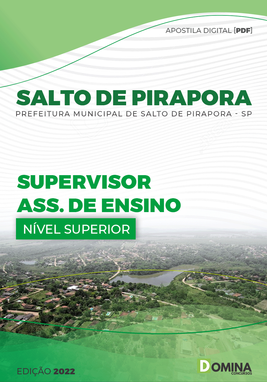 Apostila Pref Salto Pirapora SP 2022 Supervisor Assistente Ensino