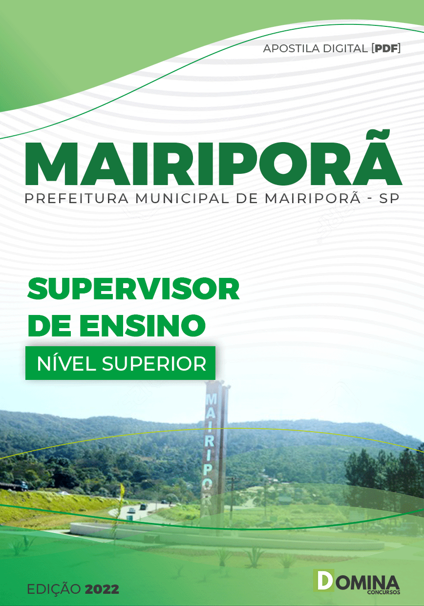 Apostila Digital Pref Mairiporã SP 2022 Supervisor Ensino