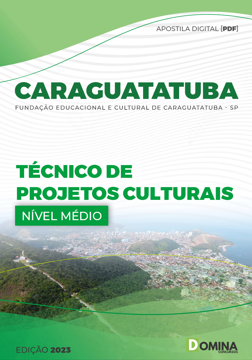 Apostila FUNDACC Caraguatatuba SP 2023 Técnico Projetos Culturais