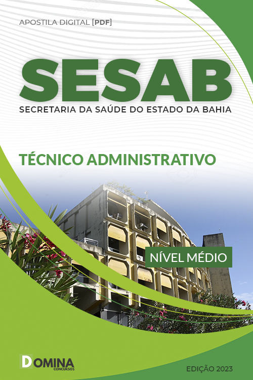 Apostila SESAB 2023 Técnico Administrativo Temporário Serviços Adm