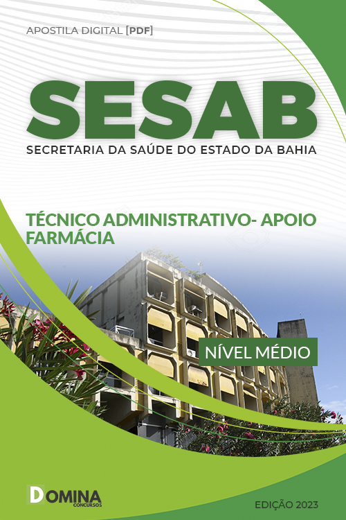 Apostila SESAB 2023 Técnico Administrativo Temporário Farmácia