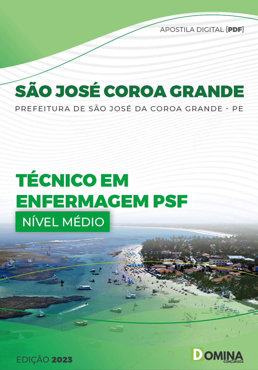 Apostila Pref São José Coroa Grande PE 2023 Técnico Enfermagem PSF