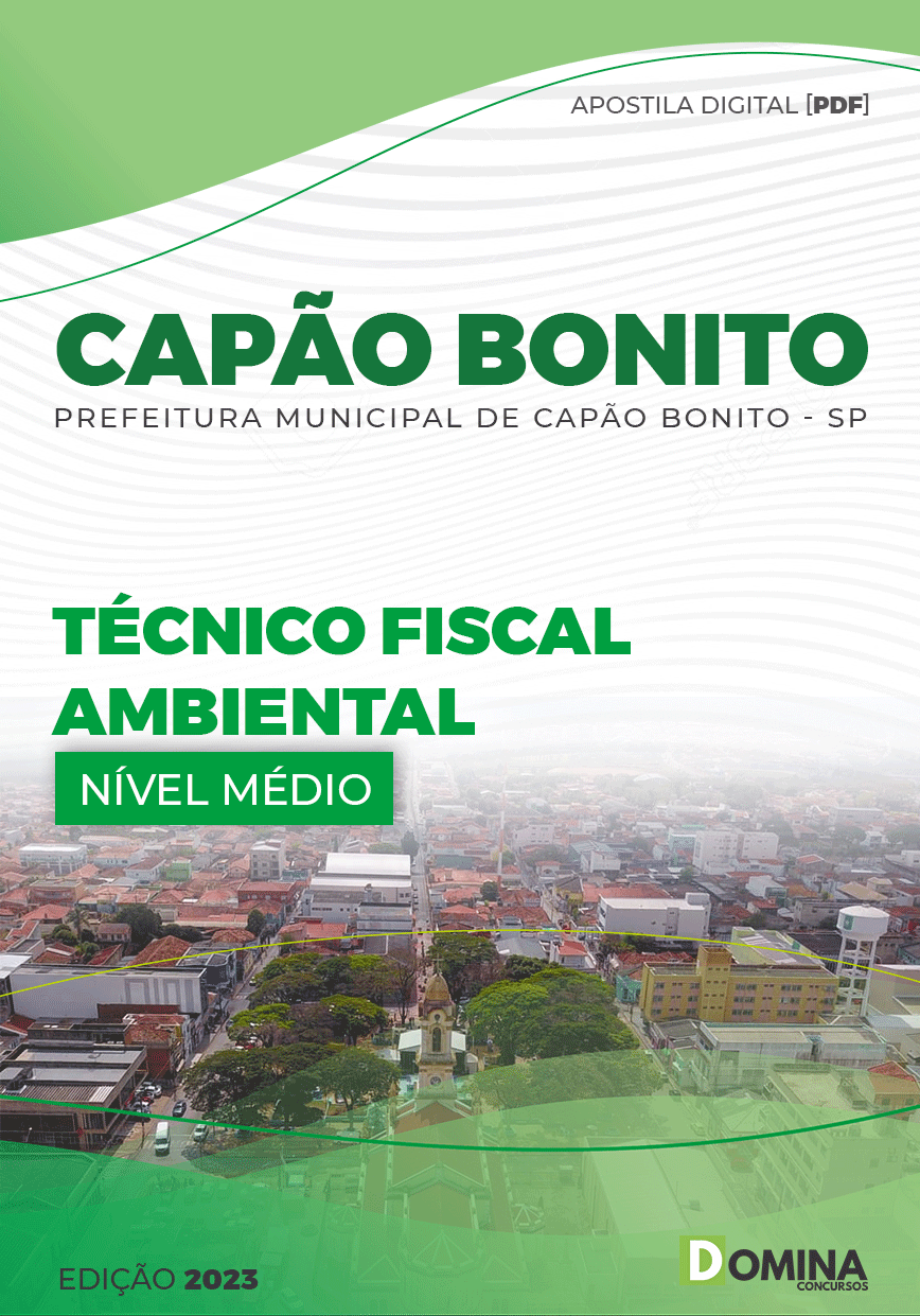 Apostila Pref Capão Bonito SP 2023 Técnico Fiscal Ambiental