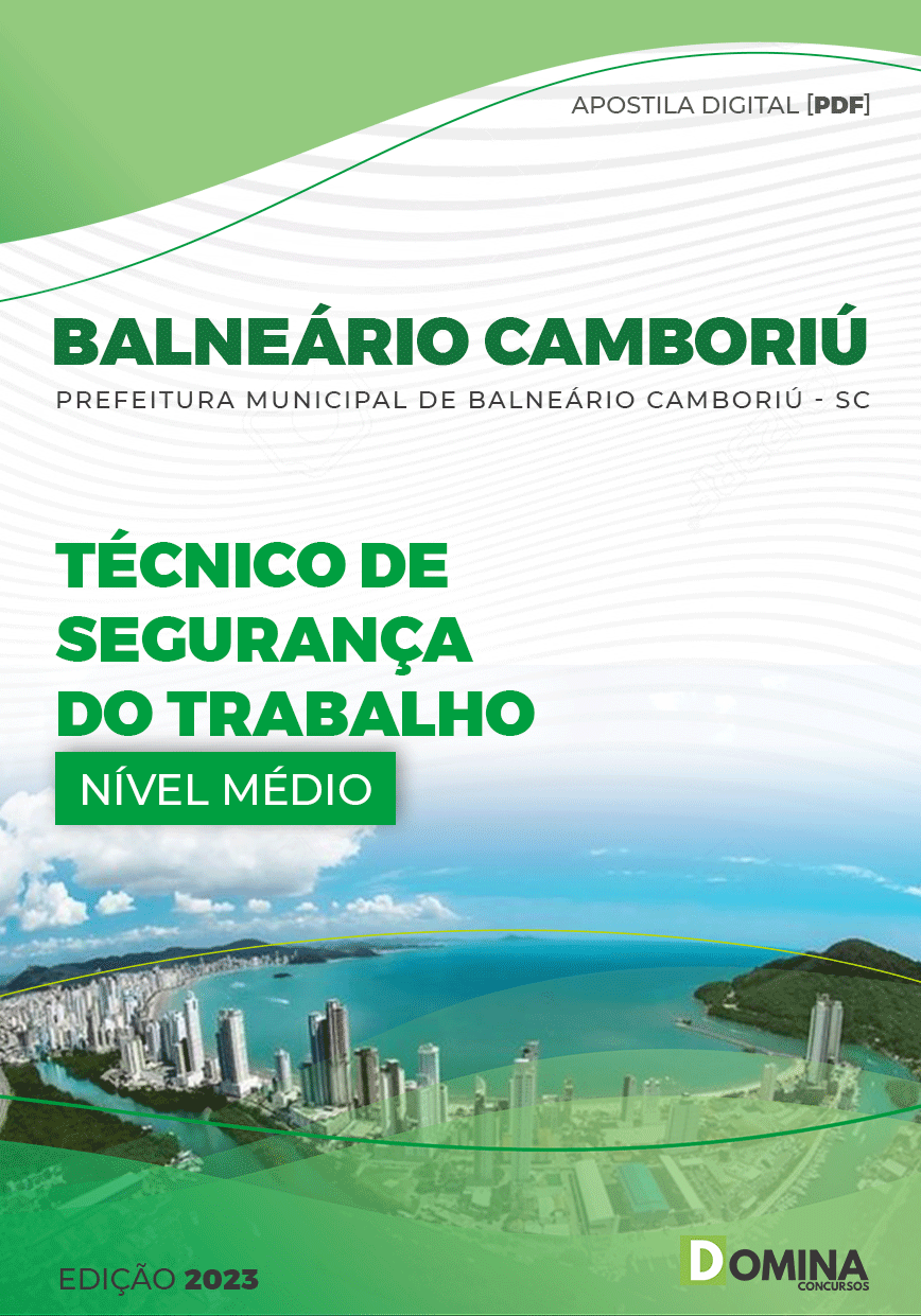 Apostila Pref Balneário Camboriú SC 2023 Técnico Segurança Trabalho