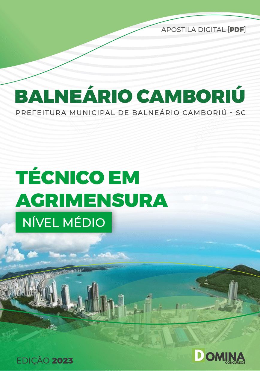 Apostila Pref Balneário Camboriú SC 2023 Técnico Agrimensura
