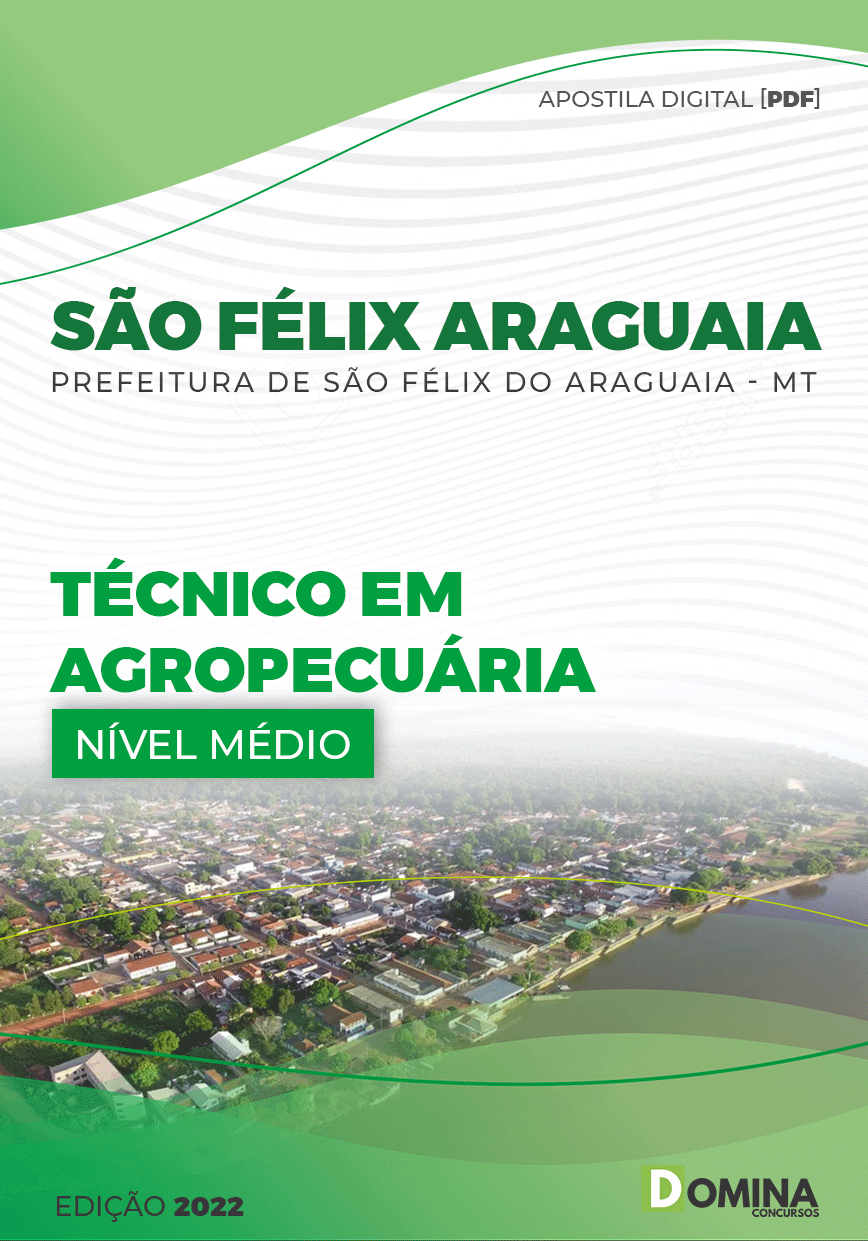Apostila Pref São Félix Araguaia MT 2022 Técnico Agropecuária