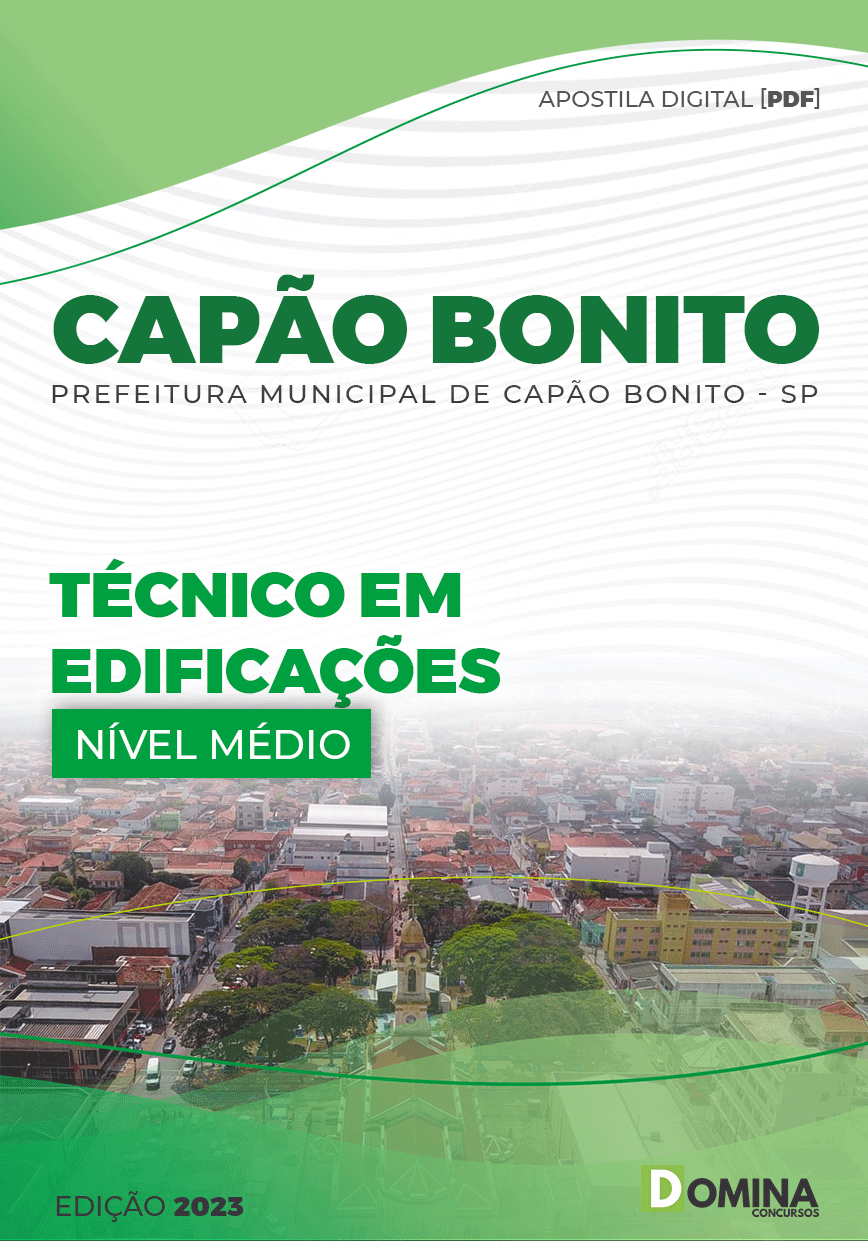 Apostila Pref Capão Bonito SP 2023 Técnico Edificações